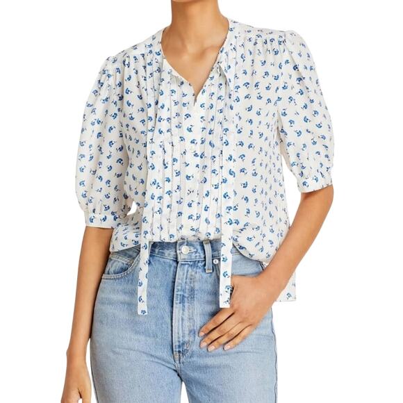 Rebecca Taylor Tops - Rebecca Taylor Emmy Silk Blouse size L